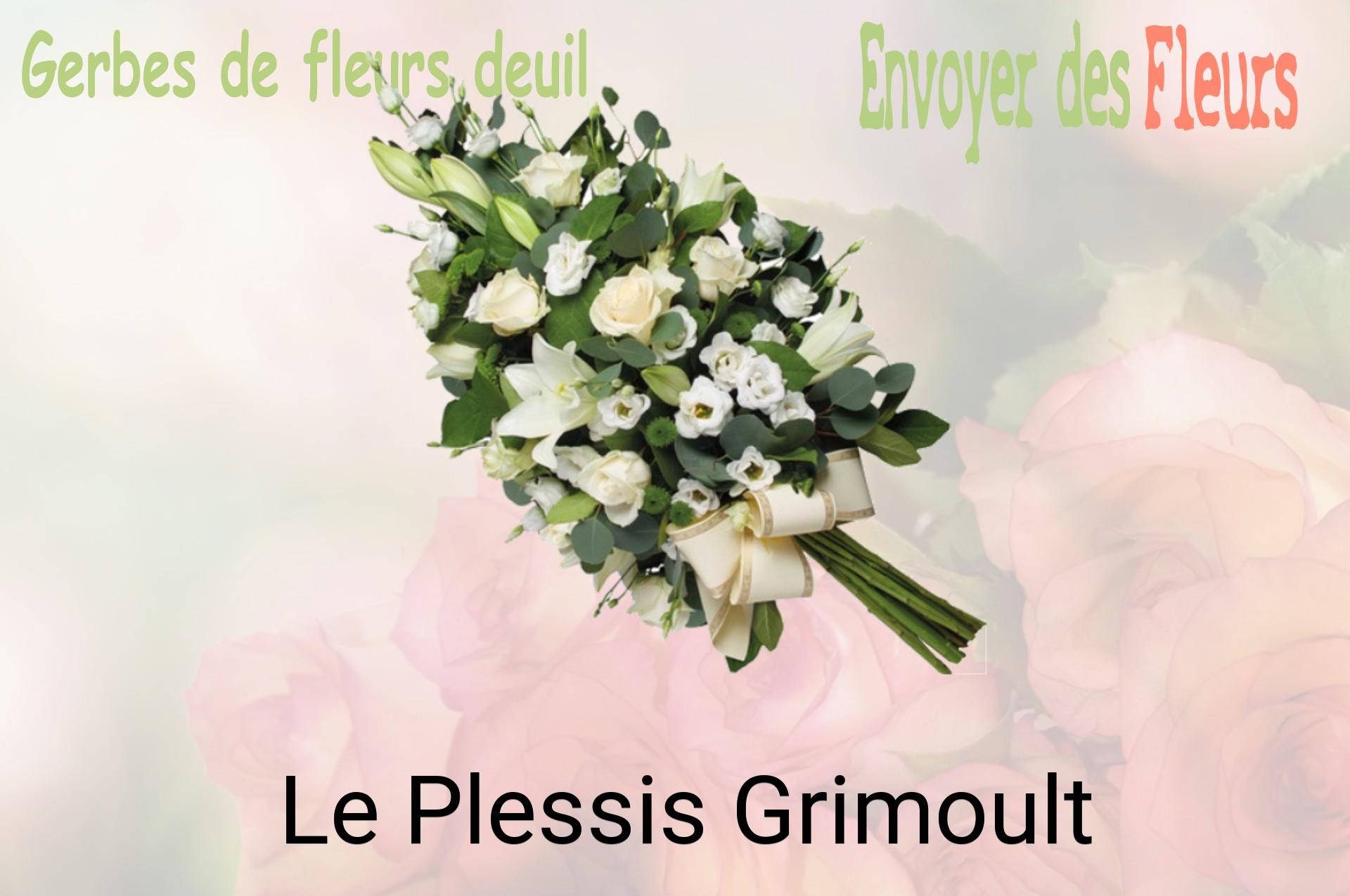 Gerbe de fleurs de deuil livrée à Le Plessis-Grimoult